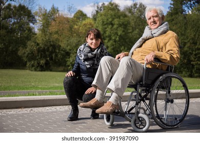 Image Of Private Nurse And Her Patient With Walking Problem