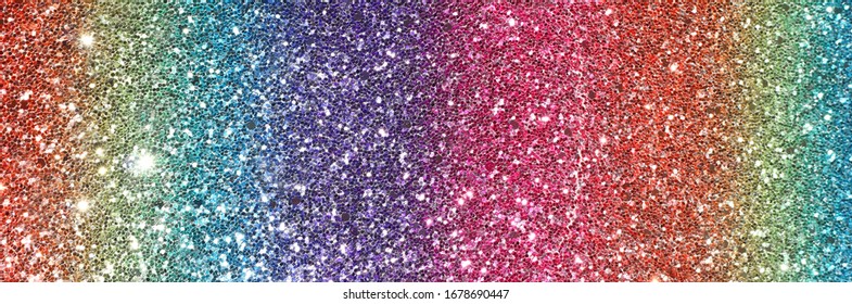 Image Of Rainbow Pastel Glitter Background