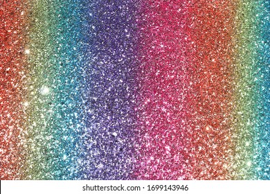 Image Of Rainbow Pastel Glitter Background