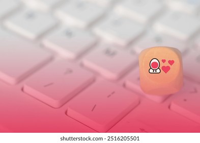 The image represents the potential risks associated with online dating and romantic relationships, including scams and emotional exploitation.