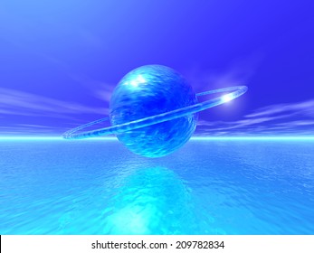 An Image of Ring And Sphere