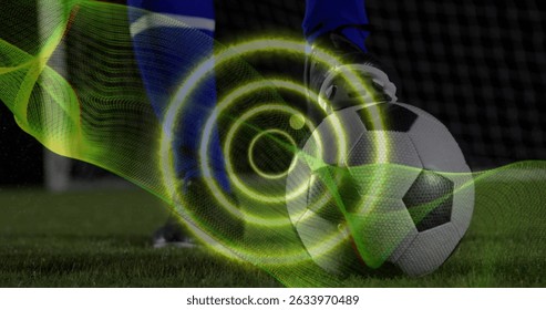 Image of rotating pink safe lock over colourful human colourful geometric shapes on black. Global sports technology digital interface and connections concept digitally generated image. - Powered by Shutterstock - Get 15% off with code: PIKWIZARD15