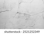 Image of Rough white plaster wall close up. Texture for background usage