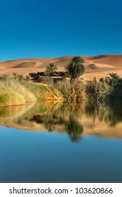 An Image Of The Sahara Desert In Libya