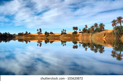 An Image Of The Sahara Desert In Libya