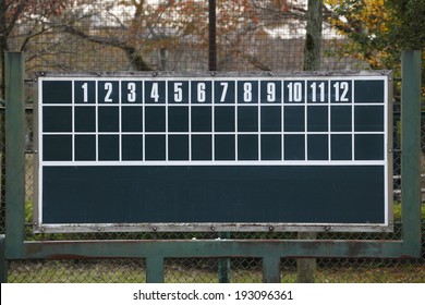 An Image Of Scoreboard For Amateur Baseball