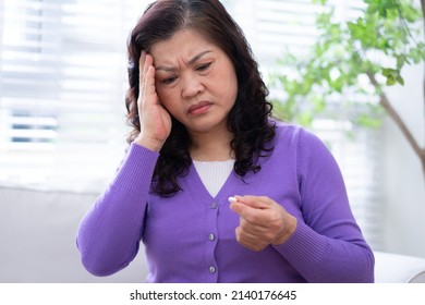 Image Of Senior Woman Sickness