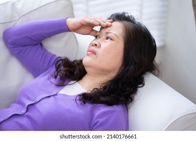 Image Of Senior Woman Sickness