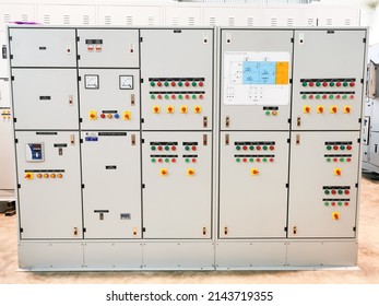 Image of sewage treatment plant control panel in the factory.