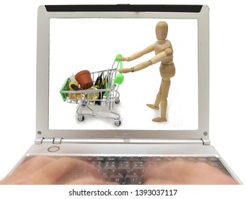 Image of shopping using a personal computer