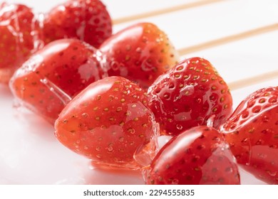 Image shot of strawberry candy
