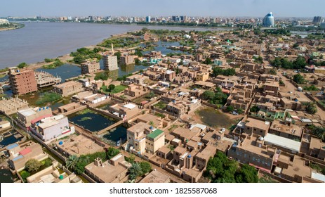 An Image Showing The Size Of The Nile River Flood That Hit The Capital, Khartoum