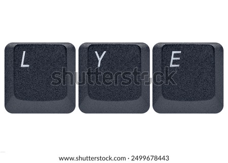 Image shows Keyboard Key Button LYE