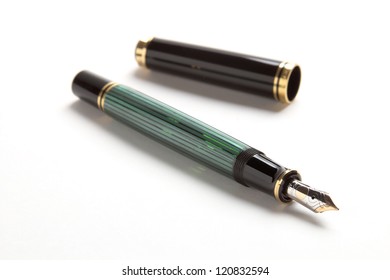 The image shows a noble fountainpen over white