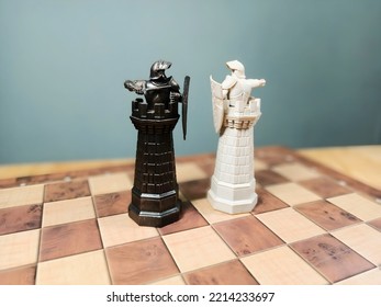 The Image Shows A Various Moment From The Beginning To The Last And Projects The Felling Of The Winner. A Chess Game Illustrate A Strong Will Of Planning And Battling On A Field To Defeat The Opponent