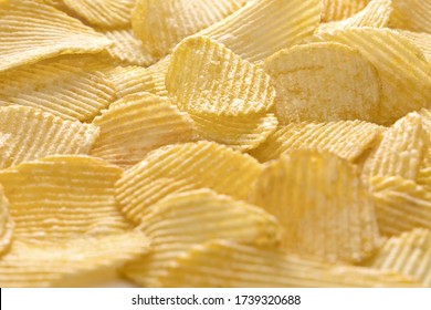 Image Sliced Potato Chips Bunch Crisps Stock Photo 1742470571 ...