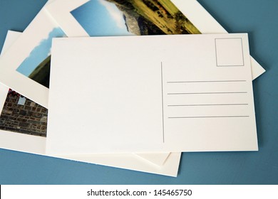 An Image Of Some Blank Postcards