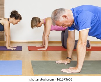 An Image Of Some People Doing Yoga Exercises