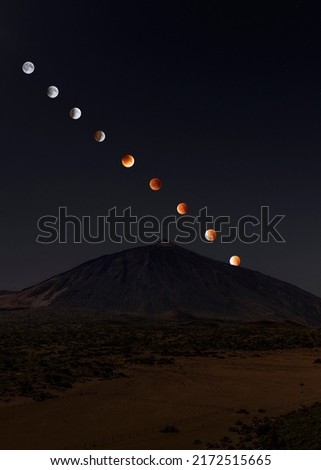 image of the spectacular lunar eclipse