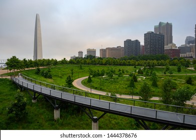 Image Of The St Louis Skyline From Gateway Arch National Park