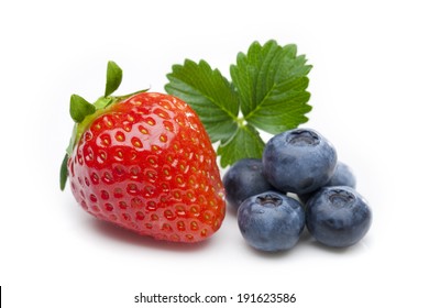 An Image Of Strawberry And Blueberry