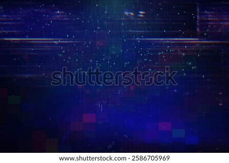 Image of Test Screen Glitch Texture.
