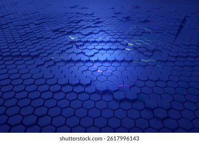 A image of three-dimensional hexagonal pattern