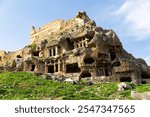 Image of the tomb of Bellerophon in the ancient Lycian city of Tlos, Turkey.