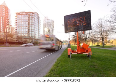 The Image Of Traffic Delay Led Sign