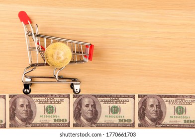Image Of Trolley Bitcoin Dollar 