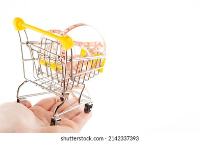 Image Of Trolley Hand White Background 