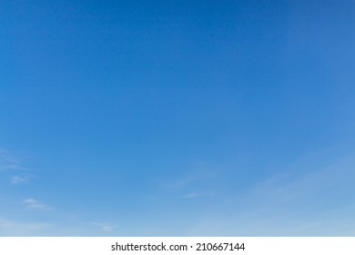 An image of a truly blue sky. - Shutterstock ID 210667144