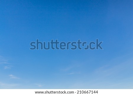 An image of a truly blue sky.