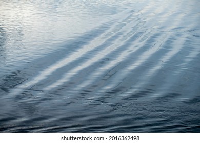 Image Of Wave Diffraction In A Water Wave.