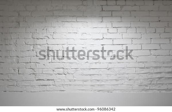 Image of white brick wall background