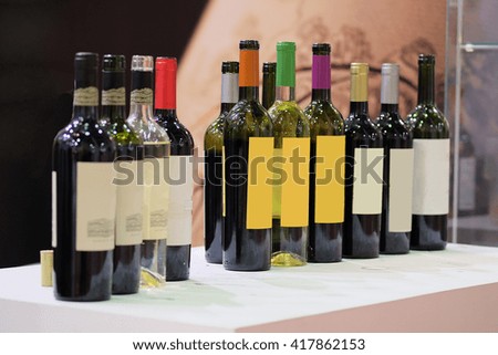 the image of a wine bottles on a counter