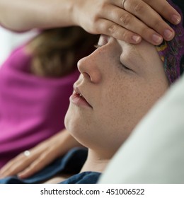 Image Of Woman Having Leukemia Feeling Worse