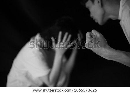 Image of a woman receiving domestic violence