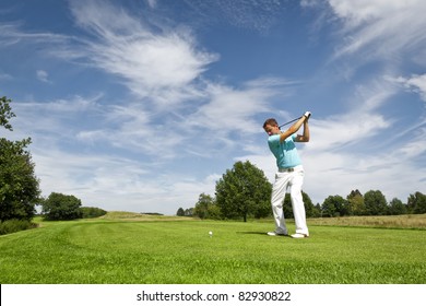 An Image Of A Young Male Golf Player