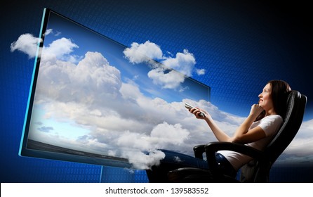 Cloud Tv Images Stock Photos Vectors Shutterstock