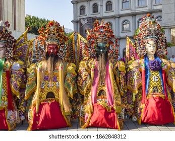 The Images Of 2020 Luzhou God Will Cultural Festival And Various Gods Will Perform In The Event And Detour Around In New Taipei City Of Taiwan ,November 7 2020