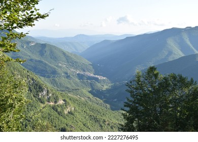 Images of nature, mountain environment in the municipality of Vallepietra, Monti Simbruini Regional Natural Park, Italy