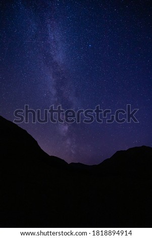 Similar – Foto Bild Milchstraße beim Wandern in den Alpen