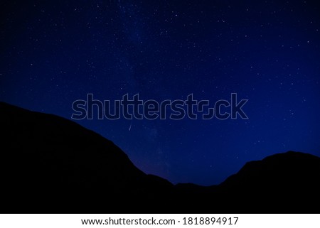 Similar – Foto Bild Milchstraße beim Wandern in den Alpen