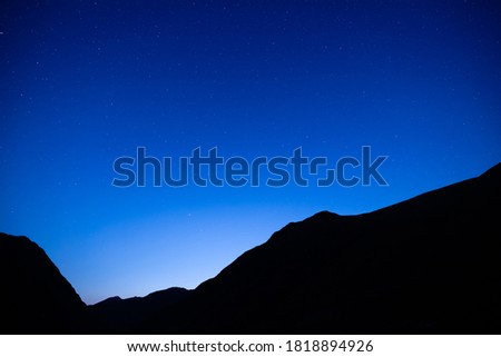 Similar – Foto Bild Milchstraße beim Wandern in den Alpen