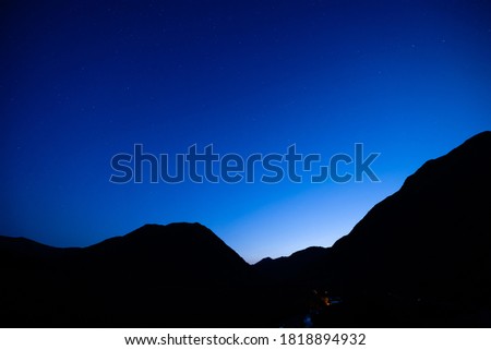 Similar – Foto Bild Milchstraße beim Wandern in den Alpen