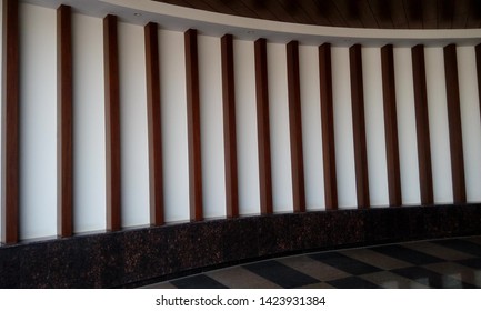 Images Of Wooden Rafter Wall Cladding For Hotel Entrance Car Parking Area 