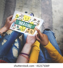 Imagine Creative Thinking Vision Dream Expect Concept