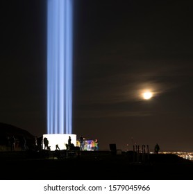 The Imagine Peace Tower In Viðey, Iceland