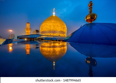 Imam Ali Shrine Dome From Roof - Najaf - Iraq